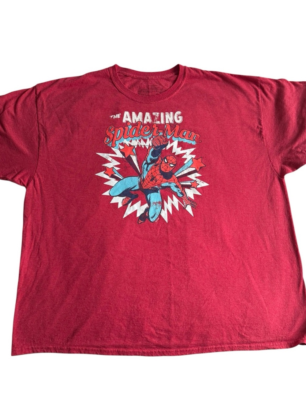 Red Spider-Man Graphic Short Sleeve T Shirt comic’s fan SZ 2 XL pre- owned